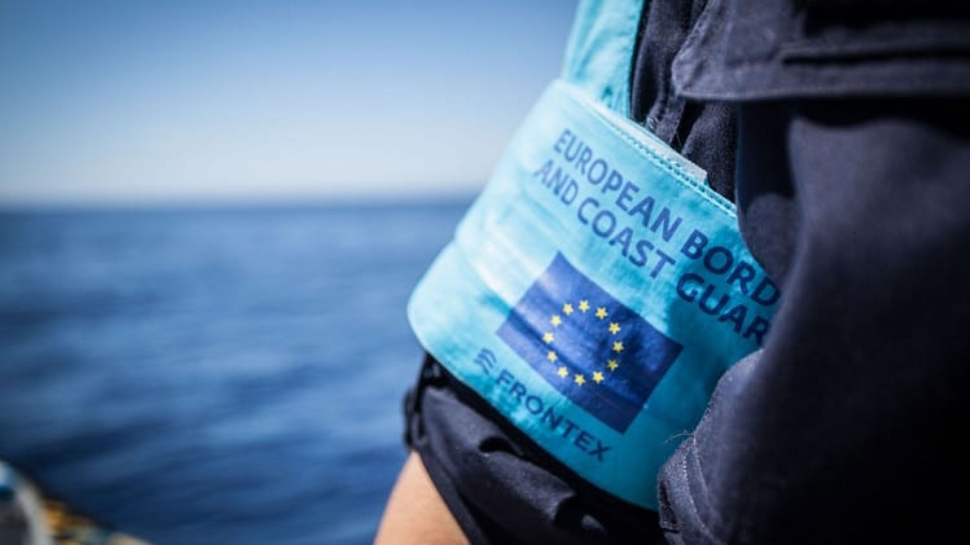 frontex logo on guard