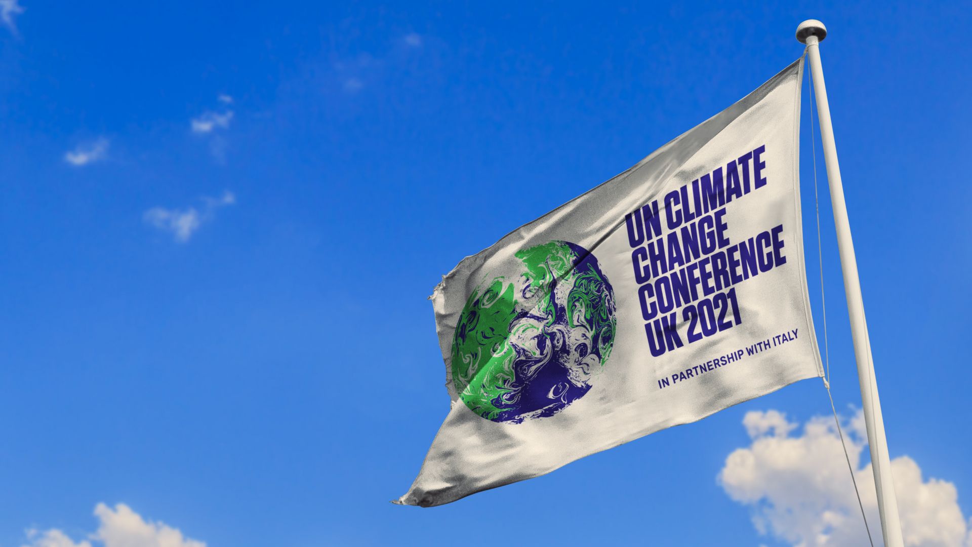 COP26 in Glasgow November 2021 - COP flag