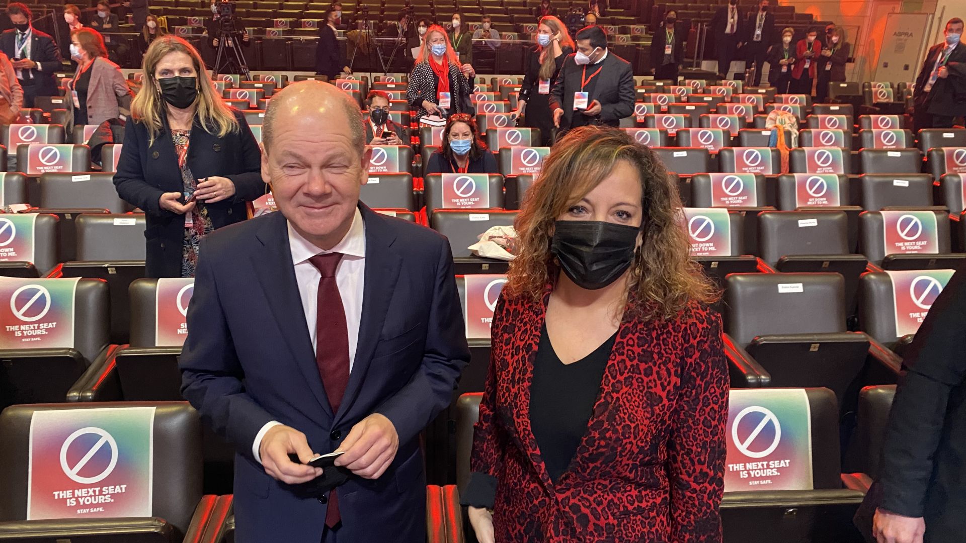 German Chancellor Olaf Scholz and S&D President Iratxe Garcia