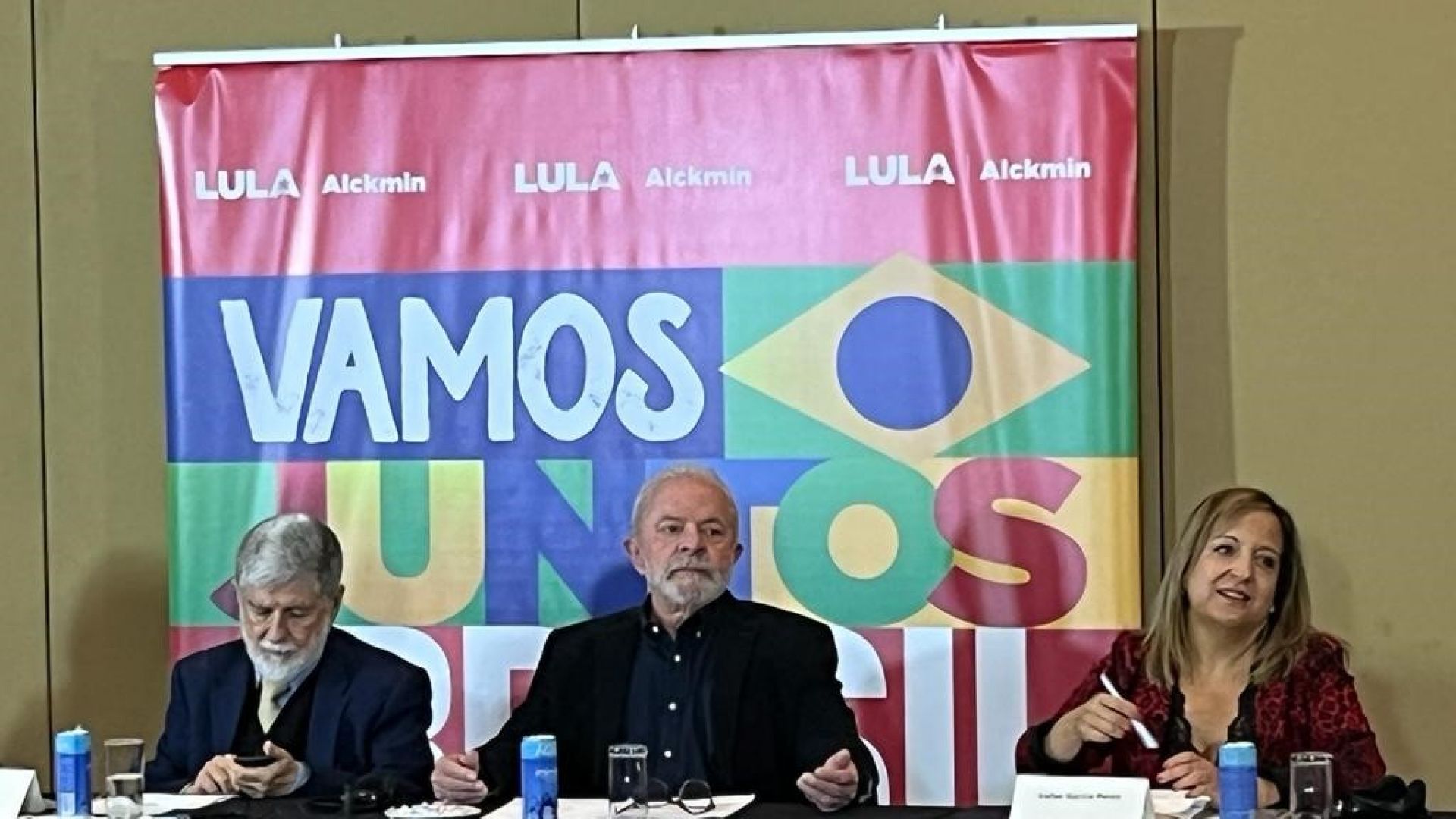 Iratxe Garcia meeting with Celso Amorim and Lula in Brazil