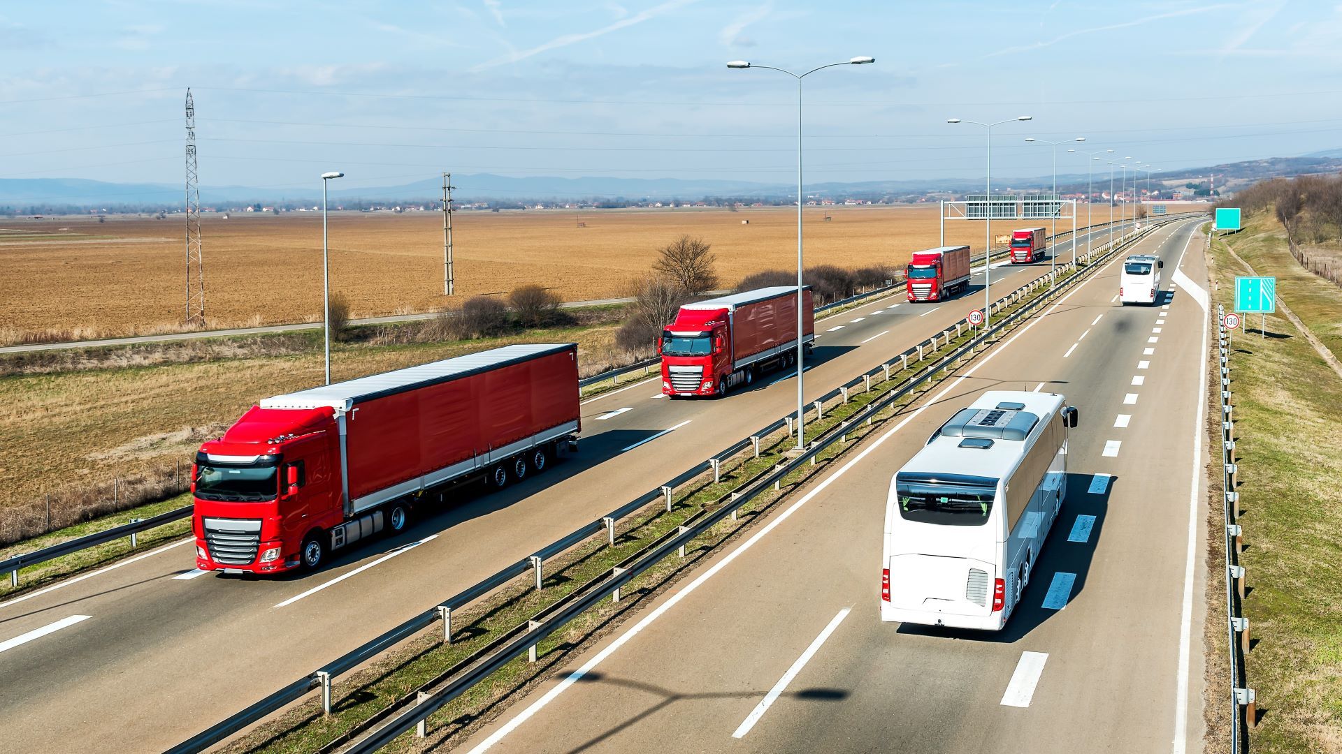 Truck lorry bus highway emissions vehicle