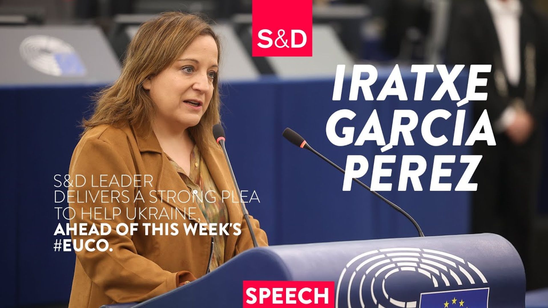 Iratxe Garcia in Plenary on Ukraine