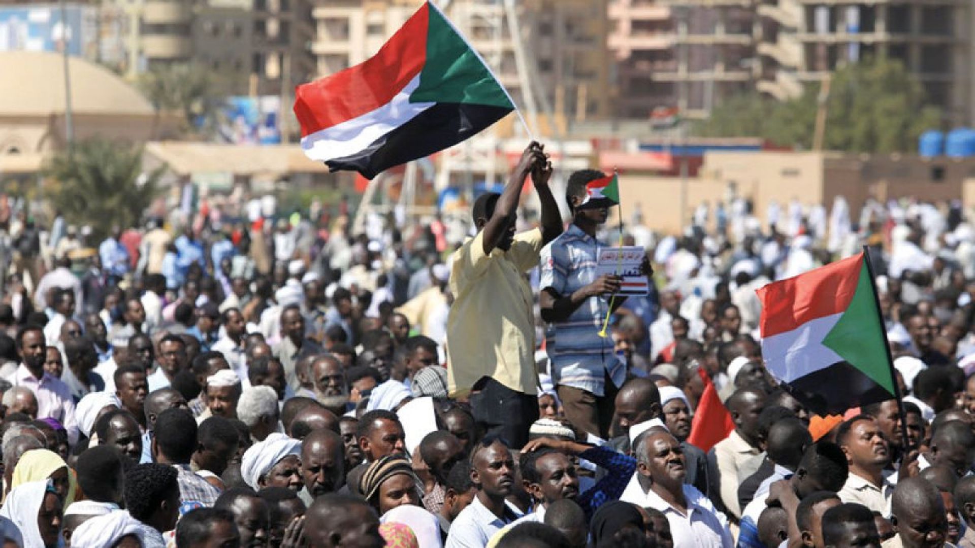 Protesters in Sudan