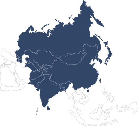 Central Asia map