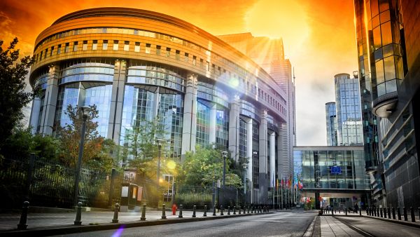 european parliament Brussels outside