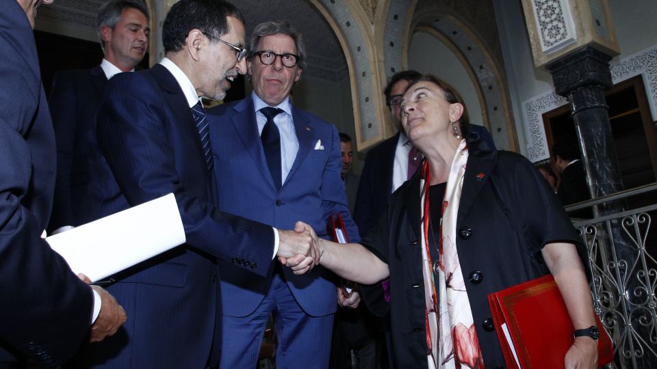 Le Maroc est un partenaire stratégique de l&#039;UE souligne le Groupe S&amp;D, Mme Inés Ayala Sender (ES), le Président de la sous-commission des Droits de l&#039;Homme Antonio Panzeri (IT), Hugues Bayet (B) et Gilles Pargneaux (FR)