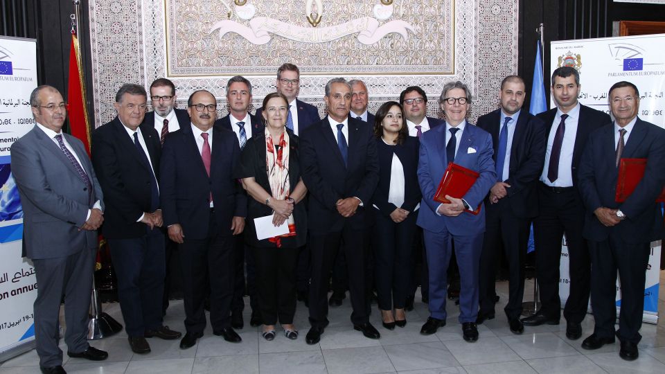 Le Maroc est un partenaire stratégique de l&#039;UE souligne le Groupe S&amp;D, Mme Inés Ayala Sender (ES), le Président de la sous-commission des Droits de l&#039;Homme Antonio Panzeri (IT), Hugues Bayet (B) et Gilles Pargneaux (FR)